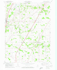 Zanesville 1972 topographic map thumbnail