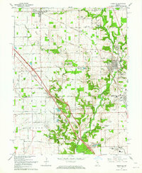 Zionsville 1962 topographic map thumbnail