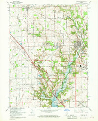 Zionsville 1966 topographic map thumbnail