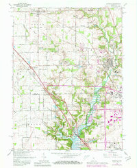 Zionsville 1966 topographic map thumbnail