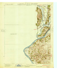 Lawrenceburg 1932 topographic map thumbnail