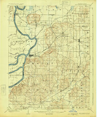 New Harmony 1903 topographic map thumbnail