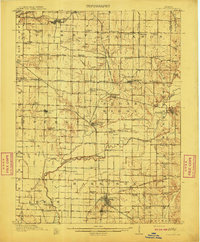 Clay City 1910 topographic map thumbnail