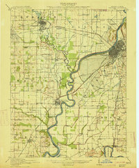 Vincennes 1915 topographic map thumbnail