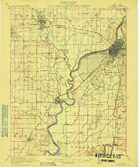 Vincennes 1915 topographic map thumbnail