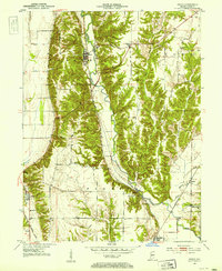 Mecca 1951 topographic map thumbnail