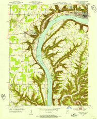Madison West 1953 topographic map thumbnail
