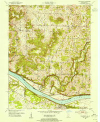 Mauckport 1950 topographic map thumbnail