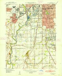 Maywood 1948 topographic map thumbnail