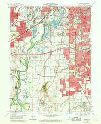 Maywood 1967 topographic map thumbnail