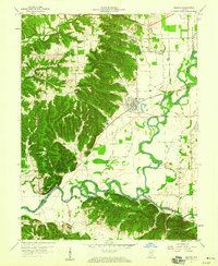 Medora 1959 topographic map thumbnail