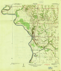 Merom 1943 topographic map thumbnail