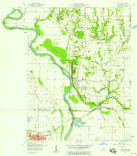 Merom 1957 topographic map thumbnail