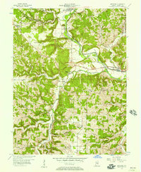 Metamora 1956 topographic map thumbnail