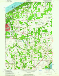 Michigan City East 1958 topographic map thumbnail