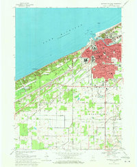 Michigan City West 1969 topographic map thumbnail