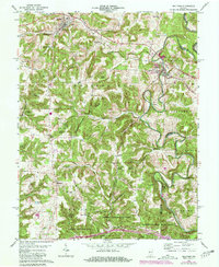 Milltown 1962 topographic map thumbnail