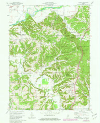 Modesto 1970 topographic map preview