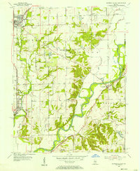 Mooresville East 1955 topographic map thumbnail