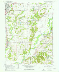 Mooresville East 1965 topographic map thumbnail