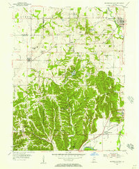 Mooresville West 1955 topographic map thumbnail