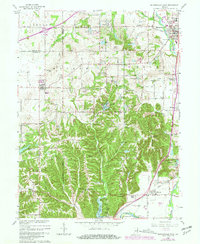Mooresville West 1965 topographic map thumbnail