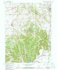 Mooresville West 1965 topographic map thumbnail