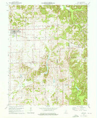 Odon 1974 topographic map preview