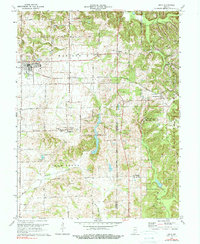 Odon 1974 topographic map thumbnail