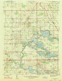 Oliver Lake 1947 topographic map thumbnail