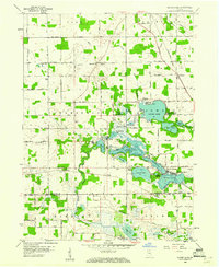 Oliver Lake 1959 topographic map thumbnail