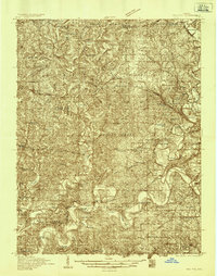 Oolitic 1935 topographic map thumbnail