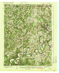 Oolitic 1942 topographic map thumbnail