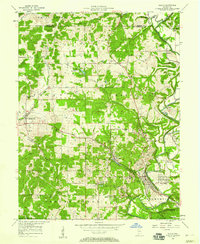 Oolitic 1957 topographic map thumbnail