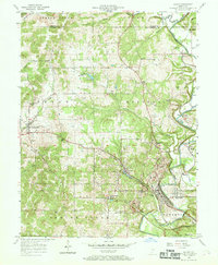 Oolitic 1957 topographic map thumbnail