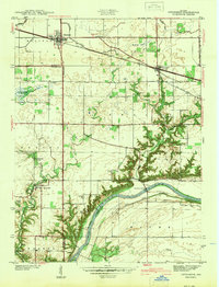 Otterbein 1942 topographic map thumbnail