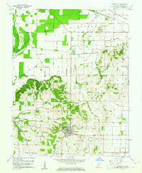 Owensville 1959 topographic map thumbnail