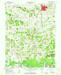 Petersburg 1961 topographic map thumbnail