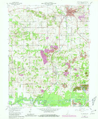 Petersburg 1961 topographic map thumbnail