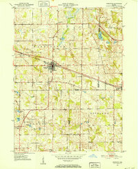 Pierceton 1950 topographic map thumbnail