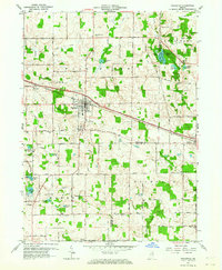Pierceton 1962 topographic map thumbnail