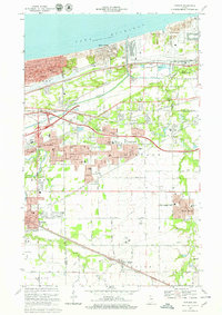 Portage 1968 topographic map thumbnail