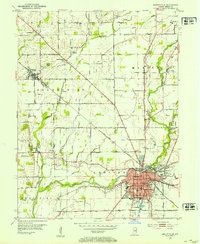 Shelbyville 1953 topographic map preview