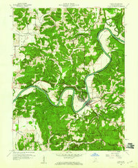Shoals 1960 topographic map thumbnail