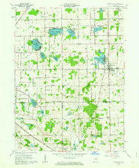 Silver Lake 1961 topographic map thumbnail