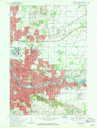 South Bend East 1969 topographic map thumbnail