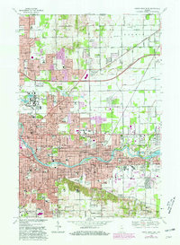 South Bend East 1969 topographic map thumbnail