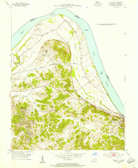Tell City 1953 topographic map thumbnail