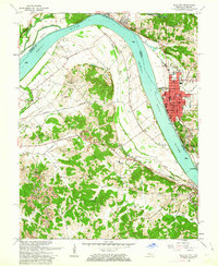 Tell City 1961 topographic map thumbnail