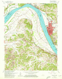 Tell City 1961 topographic map thumbnail